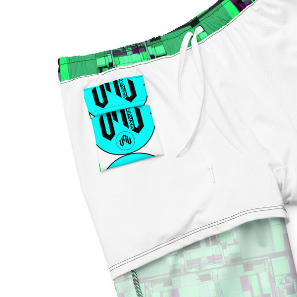 SEA WAVES — SWIM TRUNKS — VISAVIEW GL!TCH VAV 23