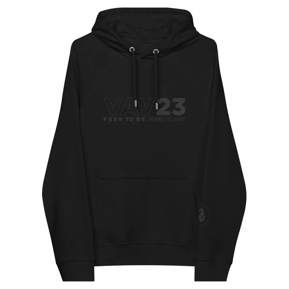 ECO HOODIE "VAV23" TotalBlack VAV.23