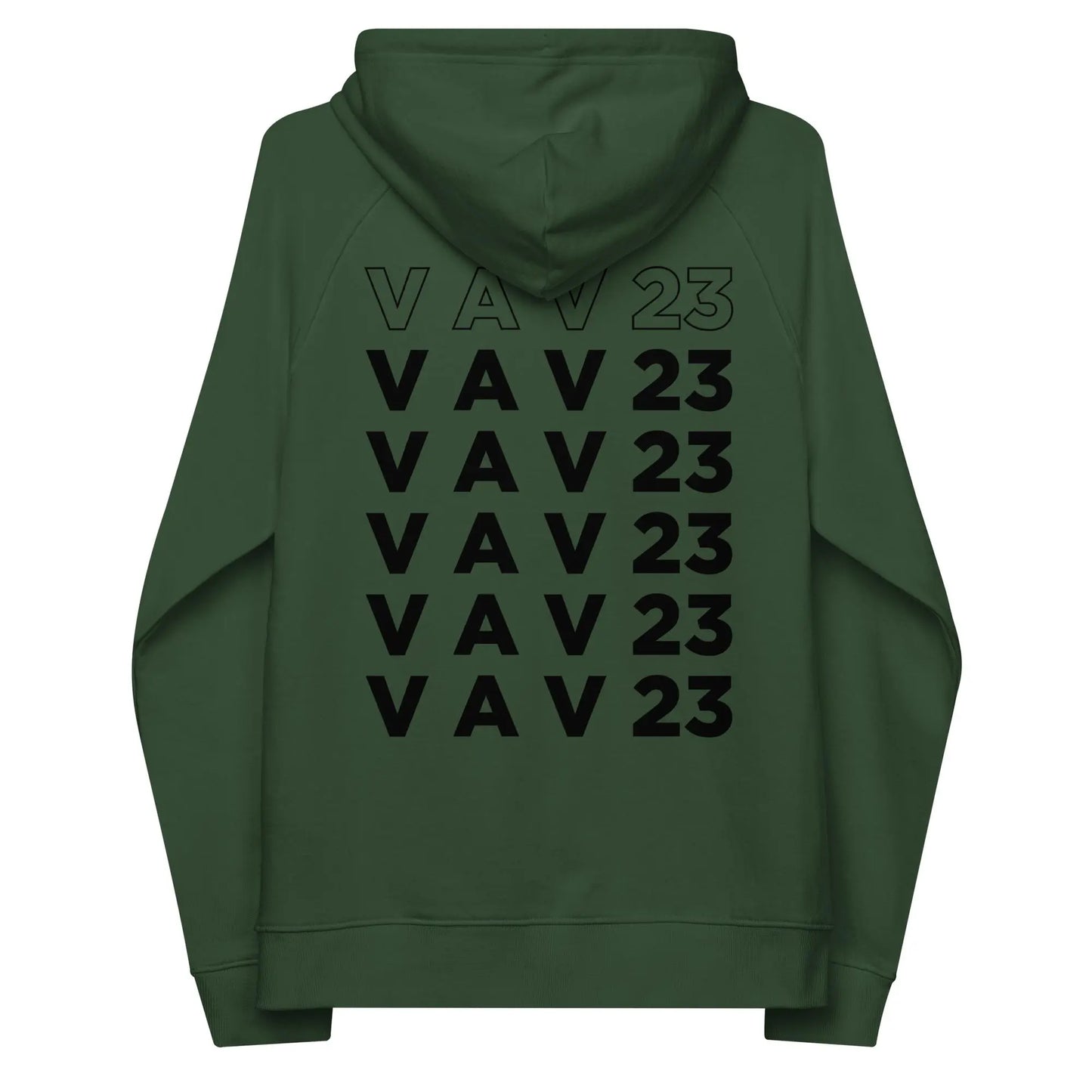 ECO HOODIE "VAV23" Green Bottle VAV.23