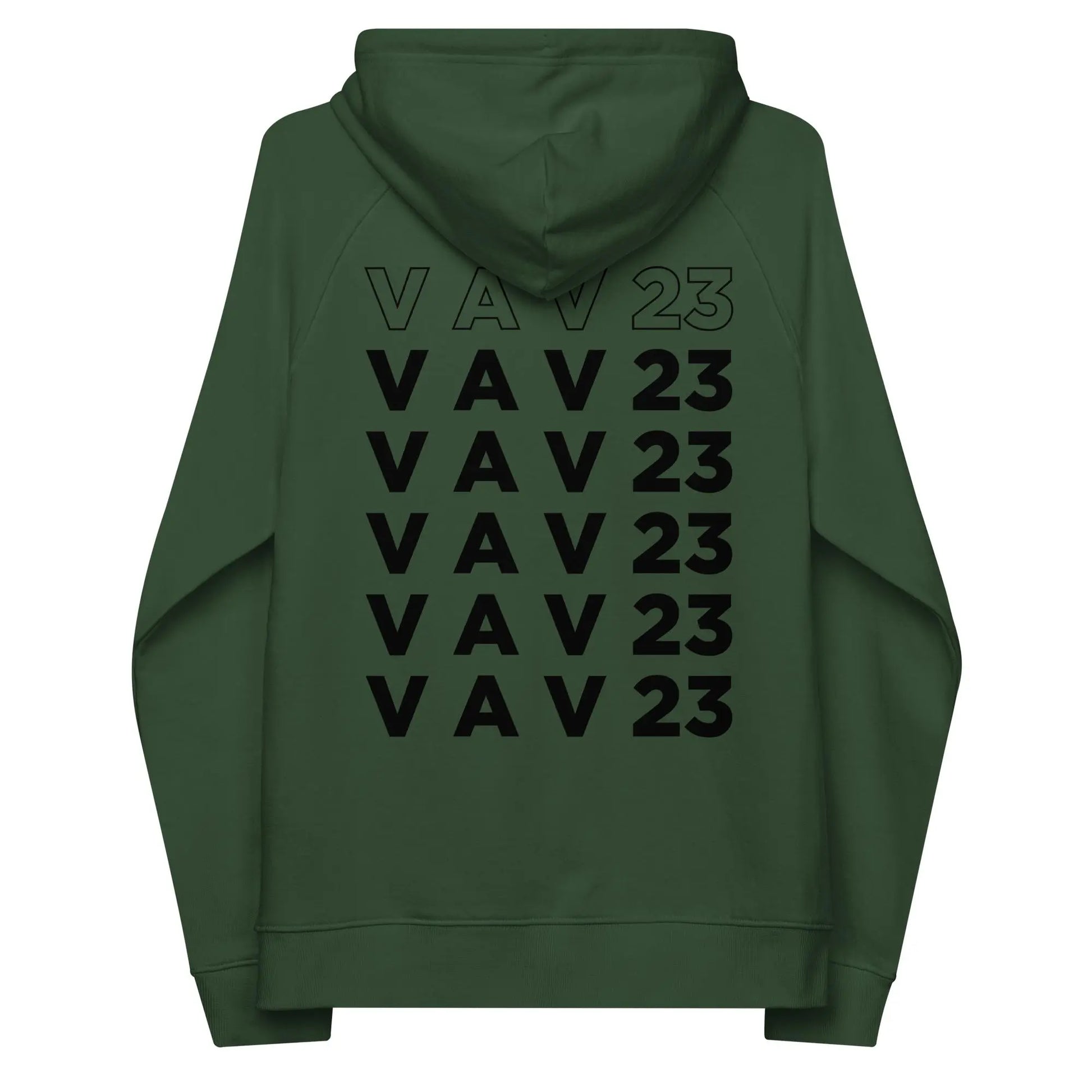 ECO HOODIE "VAV23" Green Bottle VAV.23