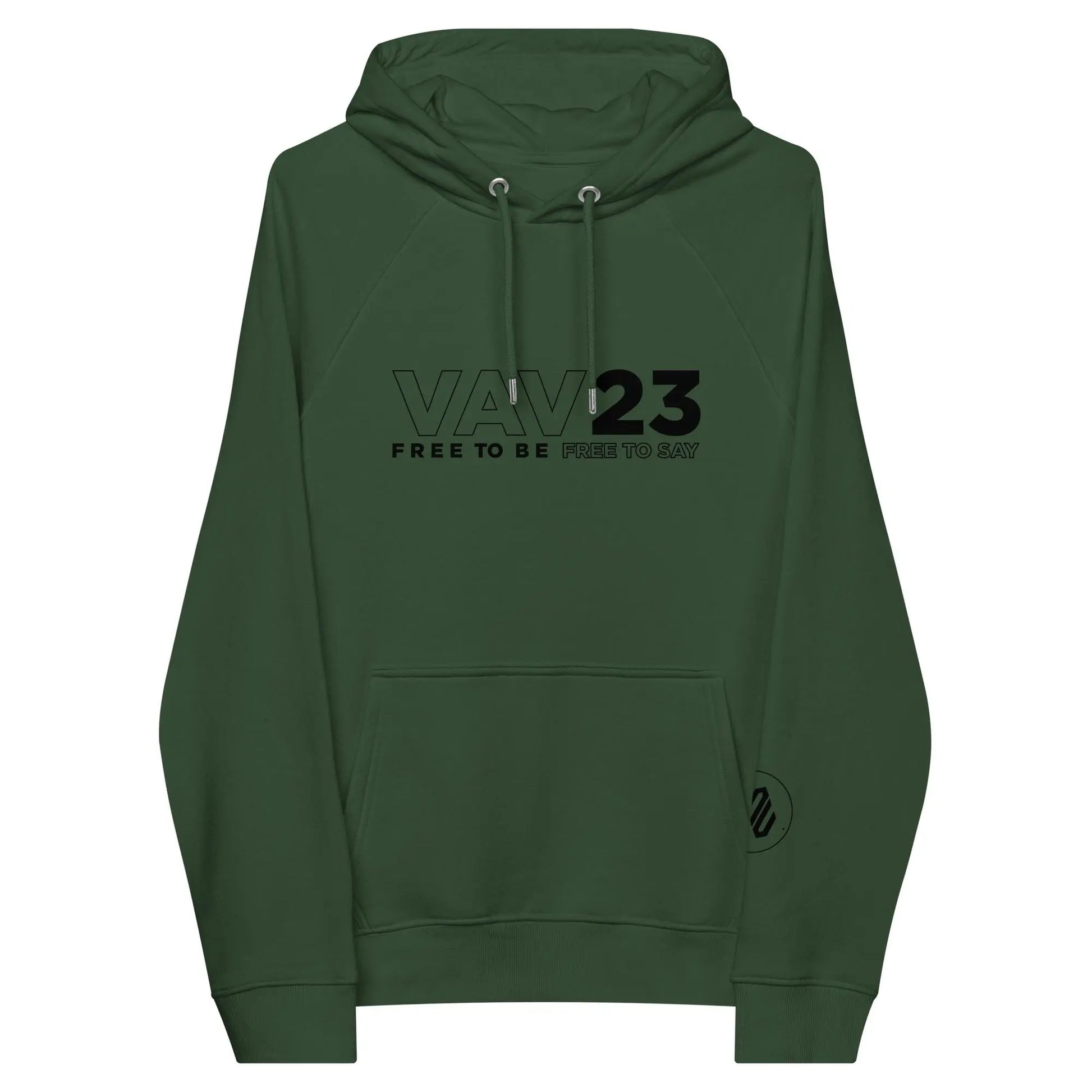 ECO HOODIE "VAV23" Green Bottle VAV.23