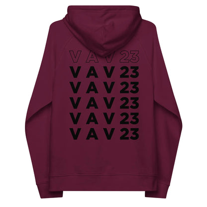 ECO HOODIE "VAV23" Burgundy VAV.23