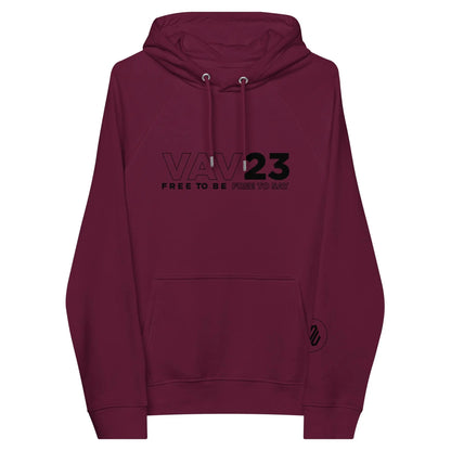 ECO HOODIE "VAV23" Burgundy VAV.23