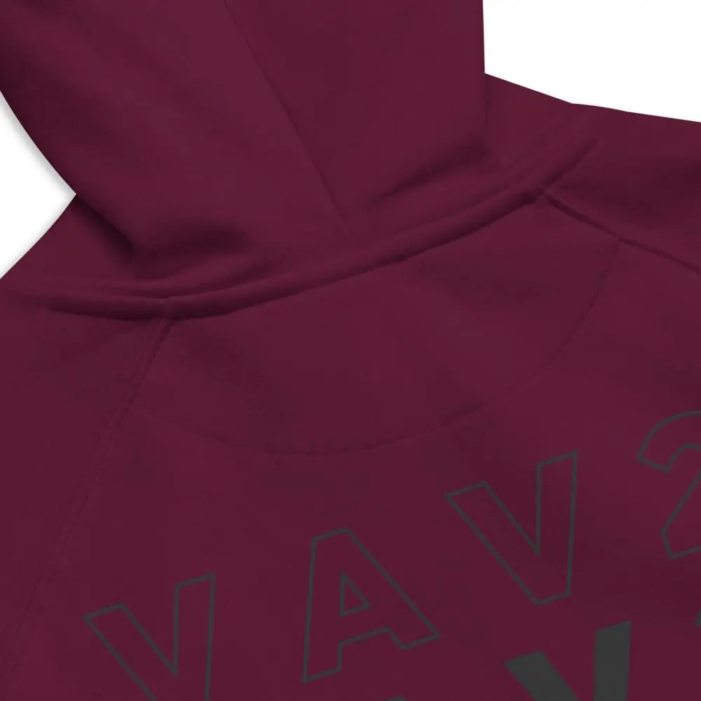 ECO HOODIE "VAV23" Burgundy VAV.23