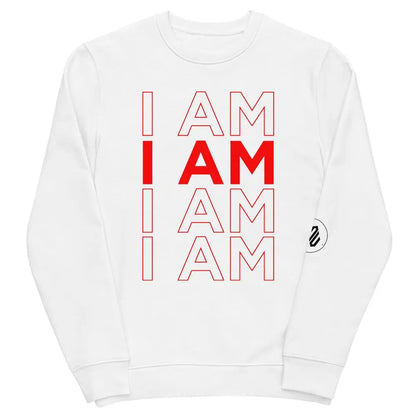 ECO Sweatshirt "I AM" White VAV.23