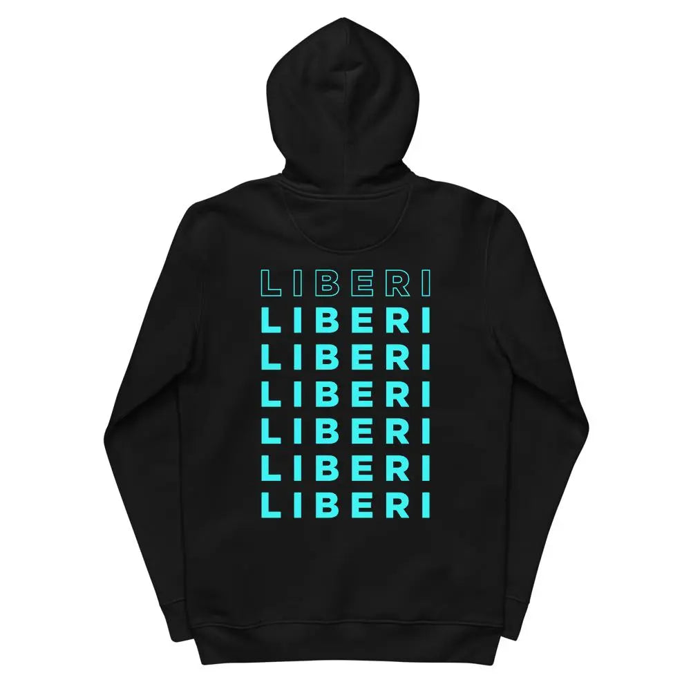 ECO HOODIE "LIBERI" Black VAV.23