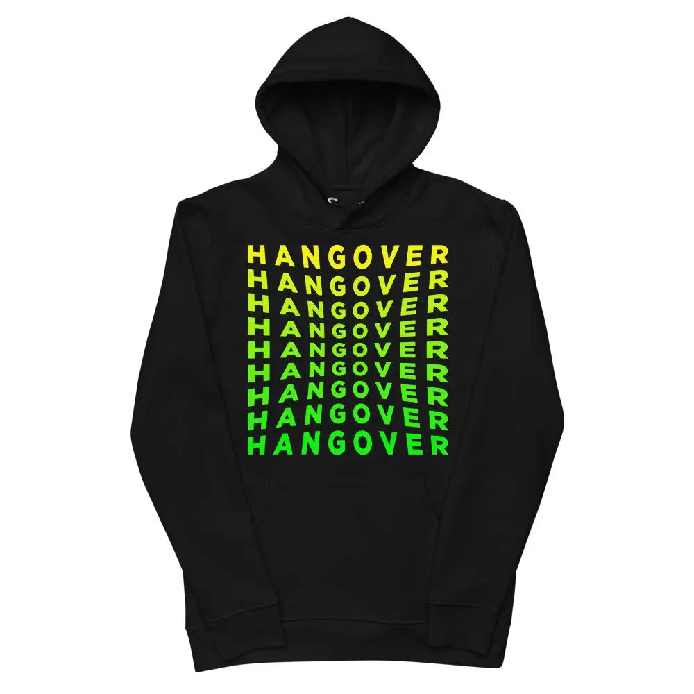 ECO HOODIE "HANGOVER" Black VAV.23