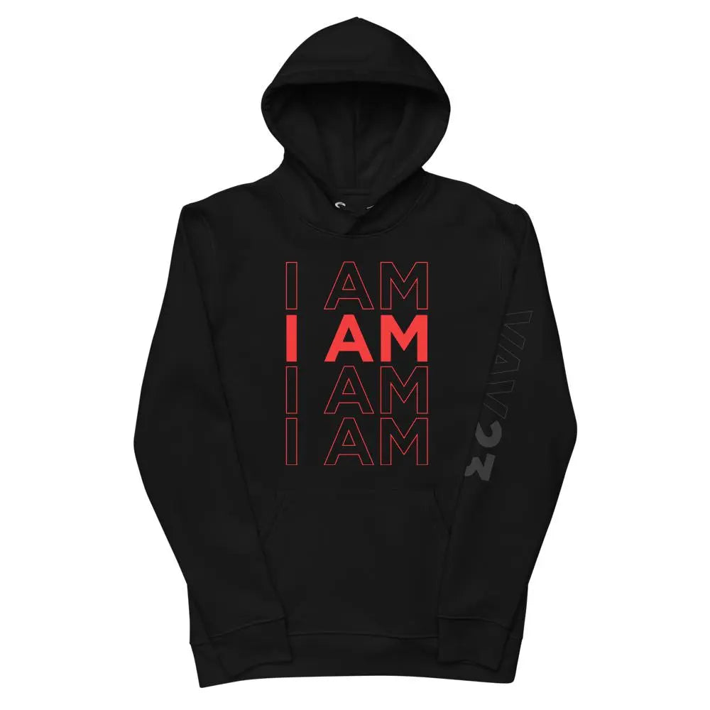 ECO HOODIE "I AM" Black VAV.23