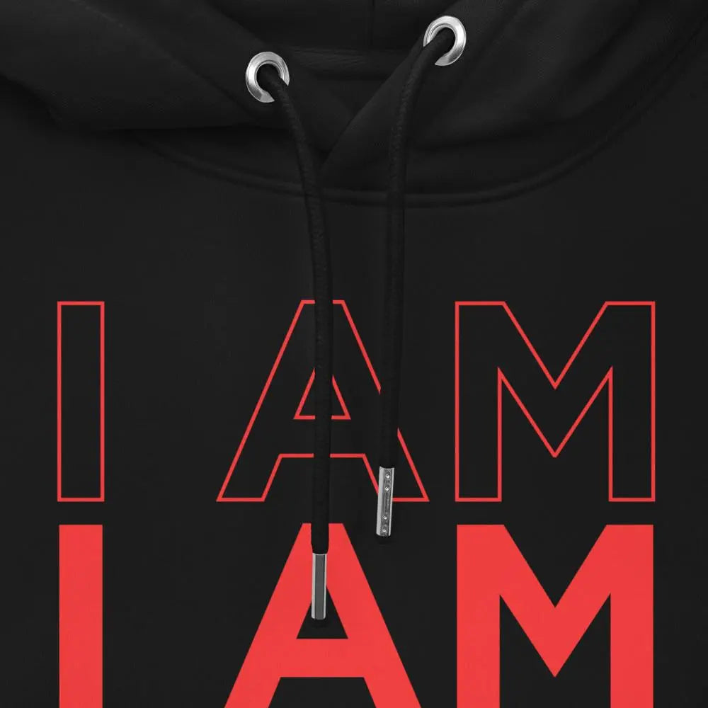 ECO HOODIE "I AM" Black VAV.23