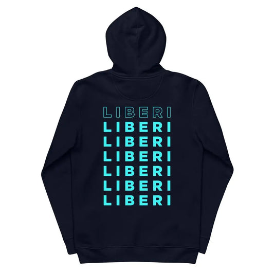 ECO HOODIE "LIBERI" French Navy VAV.23