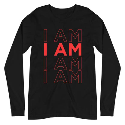 Long sleeve "I AM" Black VAV.23