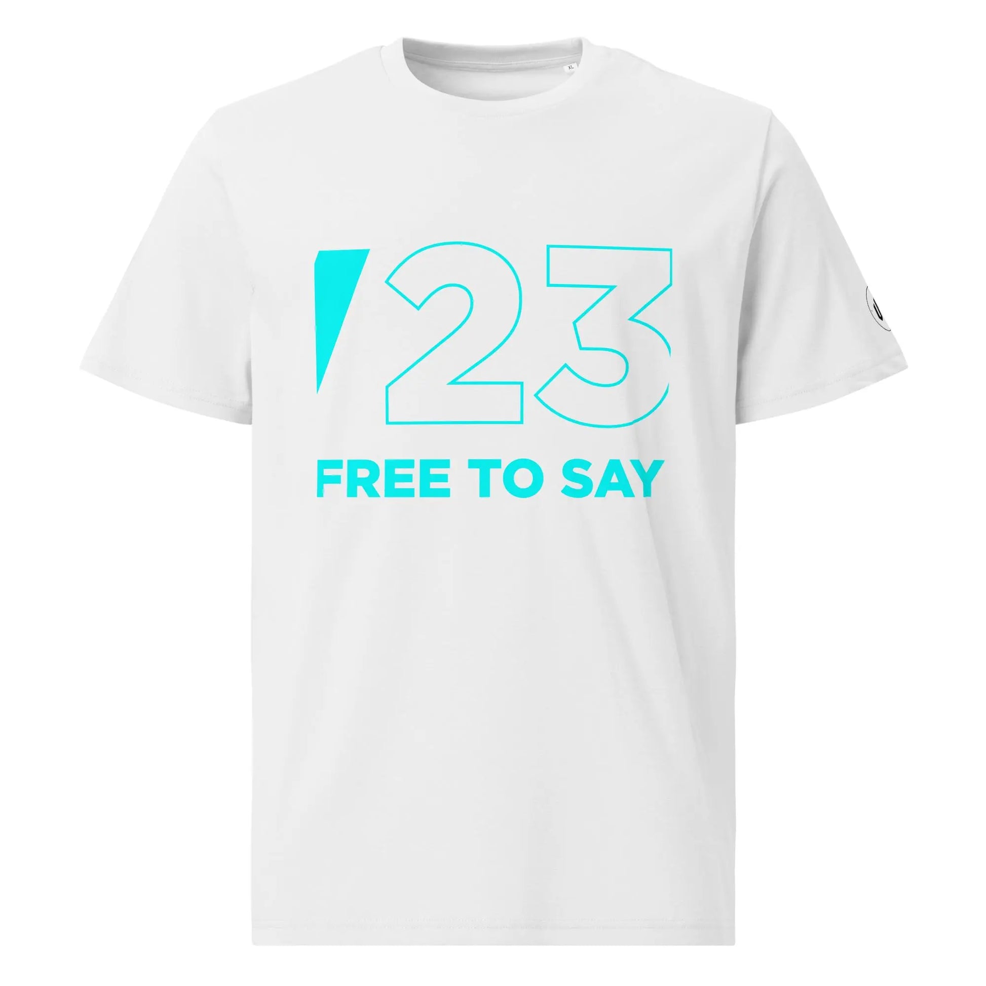 ORGANIC TEE "FreeToSay" White VAV.23