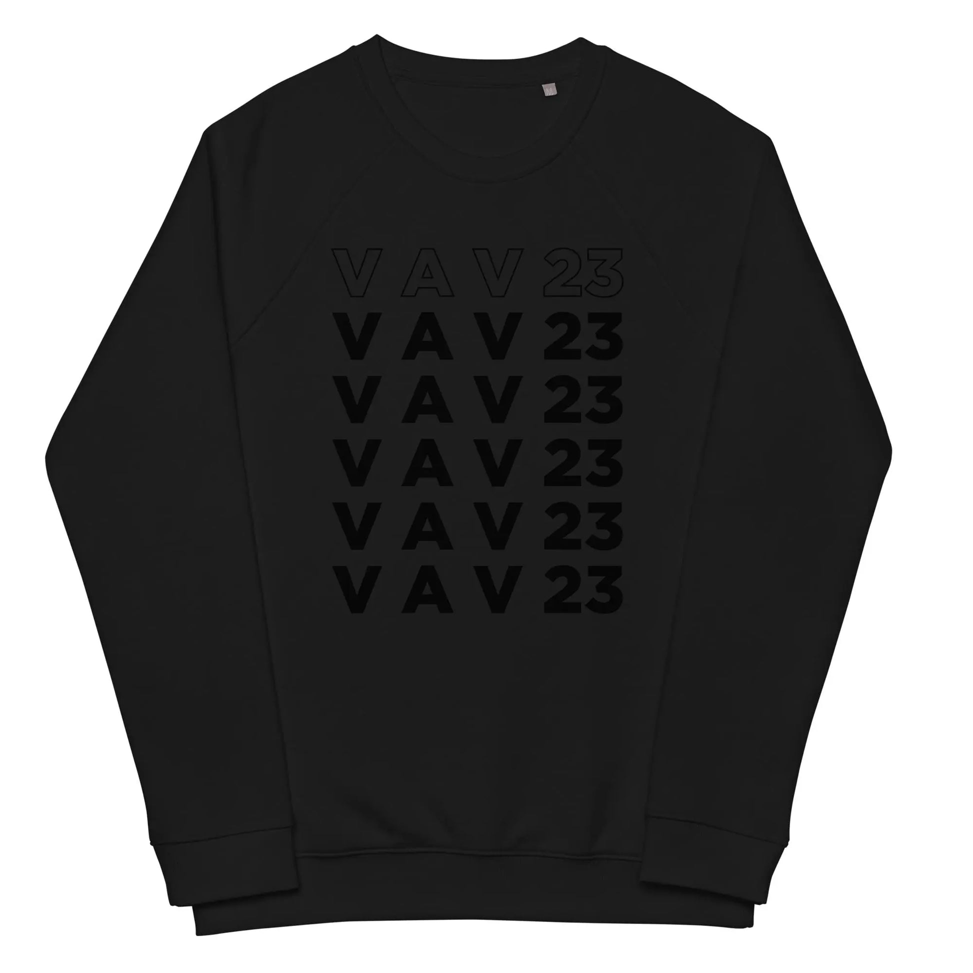 ORGANIC SWEATSHIRT "VAV23RPT" Black VAV.23