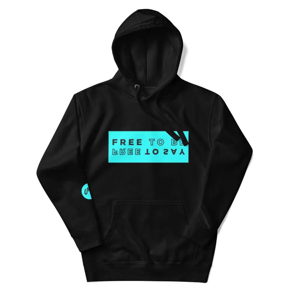 HOODIE "FREE TO BE" Black VAV.23