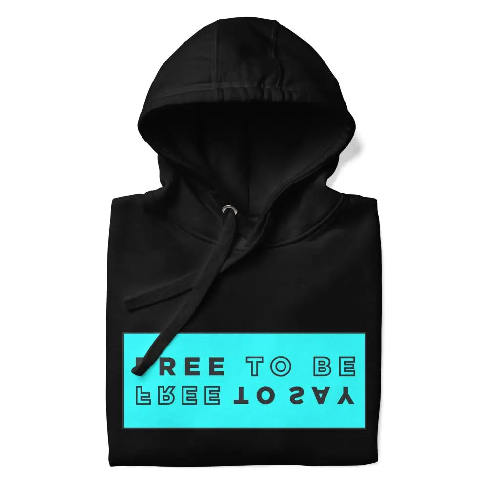 HOODIE "FREE TO BE" Black VAV.23