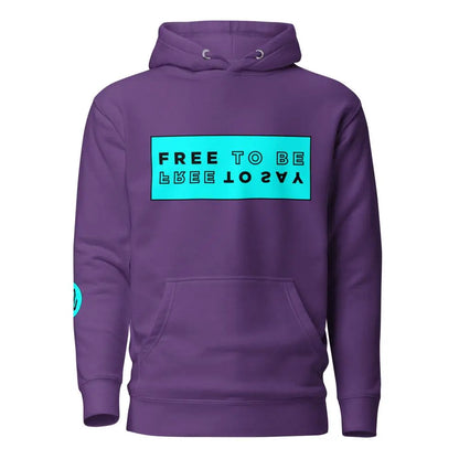 HOODIE "FREE TO BE" Purple VAV.23