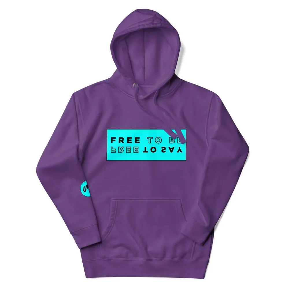 HOODIE "FREE TO BE" Purple VAV.23