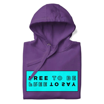 HOODIE "FREE TO BE" Purple VAV.23